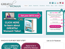 Tablet Screenshot of greatfulwoman.com